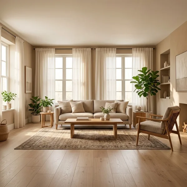 Furniture removal service in Dubai & Abu Dhabi featuring a sofa and living room set