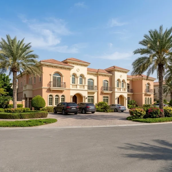 Home clearance service in Dubai & Abu Dhabi showing a large residential house exterior